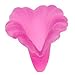 Lucite Bell Flowers Matte Fuchsia Pink Light Weight 20mm (4)