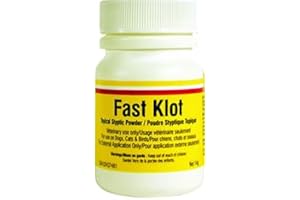 Fast Klot 14g Styptic Powder – Topical Bleeding Control for Dogs, Cats, Birds and Small Animals