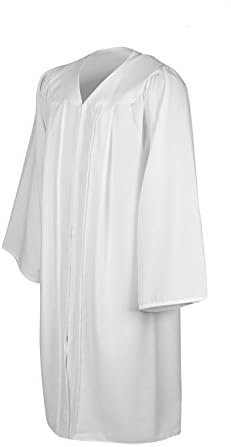 LeishungaoSenior Classic Choir Robes Confirmation Robe White for Baptisms