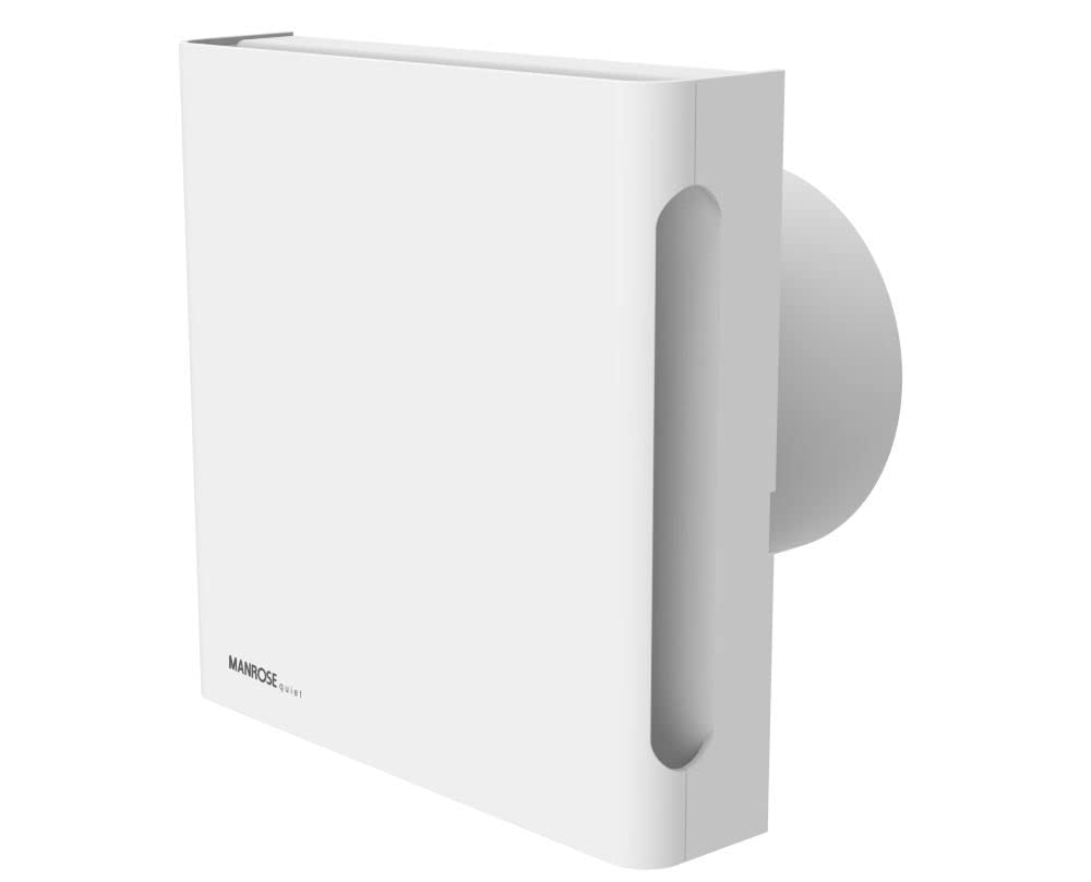 Manrose QF100HTX5CON Quiet Conceal Humidity Fan White IPX5 4"