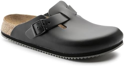 Amazon.com: Birkenstock Men´s Boston Black Leather Sandals 44 N EU