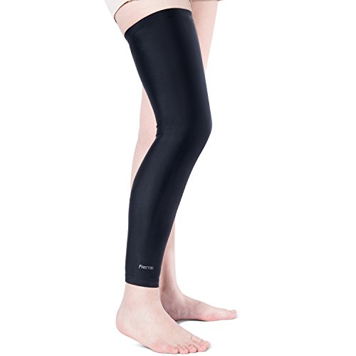 FREETOO Athlete Special Fabric, High Resilience,Sweat-Absorption and Skid Resisting Leg Sleeve for Man&Woman,Pain Relief/Shin Splints and Muscle Fatigue for All Sports[Single -M]Buy One Get One Free