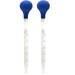 OESS Glass Graduated Dropper Pipettes with Blue