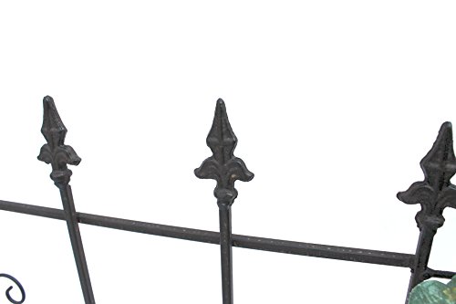 Steckzaun Perugia 20689 Rankhilfe Rankgitter aus Metall B-75cm Kletterhilfe Zaun – Bild 4
