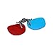 uxcell Red-Blue Anaglyph 3D Clip-on Glasses for Movies 3D Print Magazines TV Anaglyph Photos 2pcsthumb 1