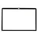 TOP CASE Anti-Glare Bubble Free LCD Screen Protector with Black Frame Compatible MacBook Pro 13