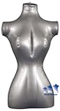 Inflatable Mannequin, Female Torso, Standard Size Silver