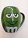 MM's Big Face Ceramic Mugs (Green) m&m m & m
