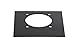 DC Cargo Mall 4-Pack Black Trailer Mounting Backplates for D Ring Tie-Down Square Recessed Pan Fitting Bolt-on Installation