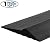 Universal Garage Door Bottom Threshold Seal Strip,Weatherproof Rubber DIY Weather Stripping Replacement, Not Include Sealant/Adhesive (10Ft, Black)
