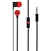 HTC Original 3.5mm Stereo Headset Earphone/Headphone for HTC One, HTC Butterfly, HTC 8X, 8S - Non-Retail Packaging - Red