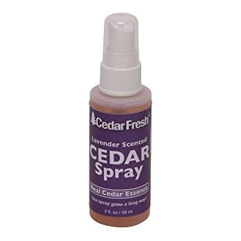 Household Essentials CedarFresh 84802 Cedar Power Spray with Lavender Essence Scent | Protects Closets from Pests | Restores Scent to Cedar Wood Accessories | 2 fl. oz.