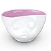 FIFTYEIGHT PRODUCTS TASSEN Porcelain Bowl, Kissing Face Edition, 16 oz. White Outside, Berry Color Inside