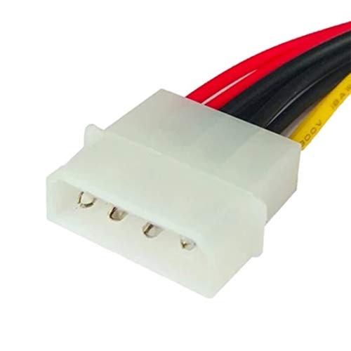 Lime2018 2pcs 4Pin IDE PSU Power Splitter Cable.Standard 4 Pin Power Connector for Computer Hard Disk, Cooling Fan, CDROM, DVD-ROM. (1 to 2)