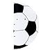 Trend Lab Soccer Wall Shelf with Pegs, Black/White