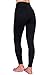 Daisity Women's Yoga Pants - Gym Activewear Slim Spandex Tights - Hidden Pocket Color Black Size L