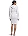 Seven Apparel Hooded Pom Pom Plush Robe, Angelic White