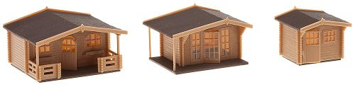 Faller 130208 3 Summer Houses HO Scale Building Kit
