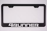 Toyota 4Runner Black License Plate Frame with Caps