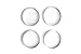 Fox Run English Muffin Ring Molds, Set of 4, Stainless Steel