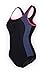 ReliBeauty Women's Backless Splice One Piece Swimsuit (XX-Large(US12-14), Black)