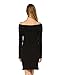 Boutique Off Shoulder Long Sleeve Knit Sweater Tunic Dress