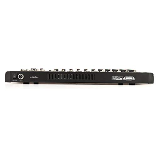CT12 10 Mono & 2 Stereo Input 12 Channel Professional USB Mixer Console High & Middle & Low 3-bands Vocal Effect Processor