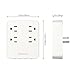 Multi Plug Outlet, dodocool Wall Mount Adapter USB Charging Station 1250W Smart 4 AC Outlets, 4 Ports USB Charger with AIQ Charging Tech/LED Indicator for Smartphones/Tablets and More