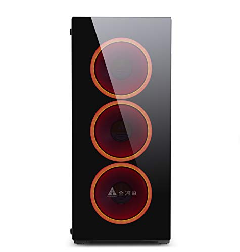 GOLDEN FIELD N17 Computer Case ATX/MATX/ITX PC Case Mid Tower Small Size Case Mini Case Tempered Glass Front Panel Acrylic Side Panel