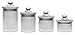 +Steel 4-Piece Stainless Steel Canister Set with Scoop and Lids