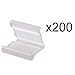 RETON 200 Pieces of Clear Plastic Small Balloon Clips Tie for Sealing