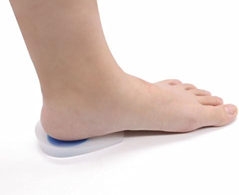 Silicone Gel Heel Cups Cushions Foot Support for Bone Spurs Achilles Tendonitis Women Size 5-9.5