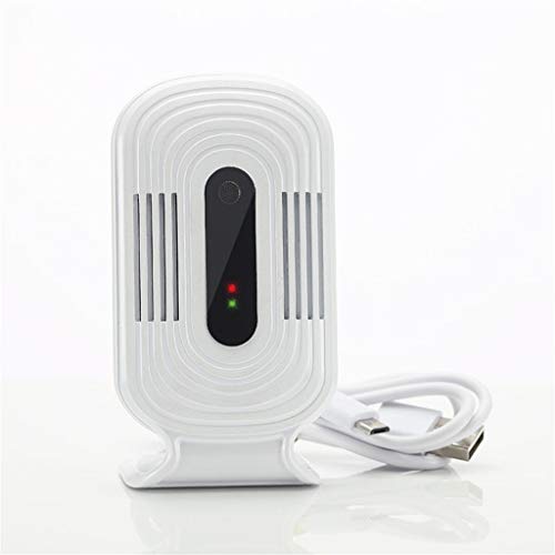 AutumnFall LCD Digital Air Quality Monitor PM2.5/TVOC/HCHO/CO2 Detector Gas Analyzer Tool (White)