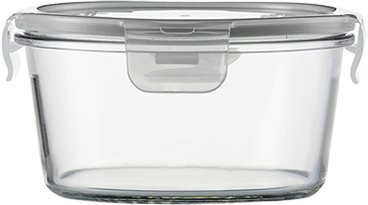 Jenaer Glas 'Cucina' - ofenfeste Glas-Auflaufform mit Deckel, rund, 750 ml