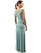 PattyBoutik Women's Sleeveless Blouson Maxi Dress (Turquoise M)