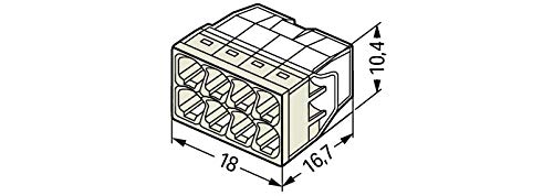 Best Price Square TERMINAL BLOCK, PLUGGABLE, 8POS 2273-208 Pack Of 10 By WAGO, Brown - Image 5
