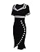 SENFLOCO Womens Vintage Pinup Wiggle Dress Work Business Party Cocktail Dress