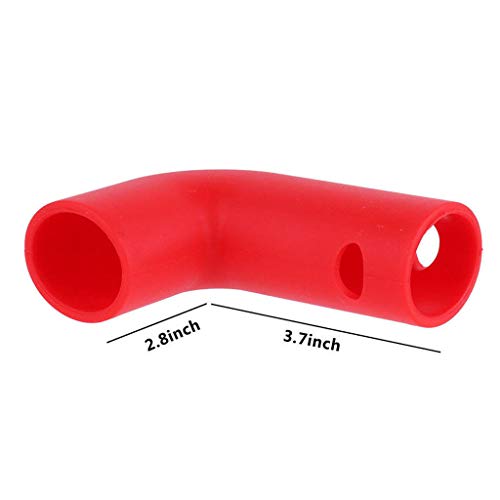 Silicone Steam Diverter Gas Release Accessory Cabinets Protecter Guard Kicthen Red (B)
