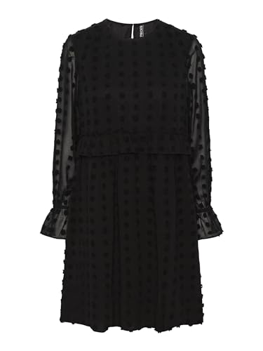PIECES Pcsymma L Robe, Noir, S Femme