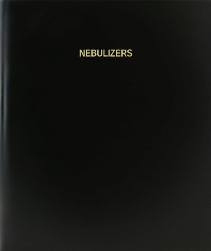 BookFactory® Nebulizers Log Book / Journal / Logbook - 120 Page, 8.5"x11", Black Hardbound (XLog-120-7CS-A-L-Black(Nebulizers Log Book))
