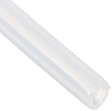 Nylon Extra Flexible Tubing, White, Semi-Clear, 0.093