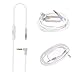 Solo Replacement 3.5mm Audio Cable Cord Wire with in-line Remote Microphone for Beats by Dr Dre Headphones Solo/Studio/Pro/Detox/Wireless/Mixr/Executive/Pill Suppot iOS System (White)thumb 4