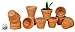 My Urban Crafts Small Terra Cotta Pots - Mini Clay Flower Pots - Great For Succulent & Cactus Nursery Planter, DIY Craft Projects, Wedding and Party Favors - 1 x 1.5 Inches (Set of 12)