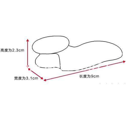 Pair of Medical Silicone Toe Seperator Gel Soft Flexible Toe Separator - White