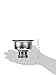 Highcraft 9753 Kitchen Sink (3-1/2 Inch) Stainless Steel Drain Assembly with Strainer Basket and Rubber Stopper Long Extended Shank (3-3/4 Inch)