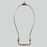 ONEPRE 9 Inch Heavy Duty Lamp Harp Fitter For Lamp Shades,Polished Nickel, Chrome, More Sizes Available