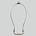ONEPRE 9 Inch Heavy Duty Lamp Harp Fitter For Lamp Shades,Polished Nickel, Chrome, More Sizes Available