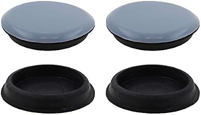 Lifeswonderful 4x EasyMove PTFE Glider Castor Cups 45mm Furniture Feet