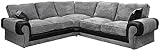 Grey Jumbo Cord 5 Seater Corner Sofa 220x220cm - Modern Living Room Suite view 2