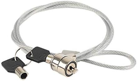 DAYUANDIAN Computer Notebook Anti-Theft Security Key Cable Chain Lock Digital for Computer PC Monitor Safety with 2 keys.